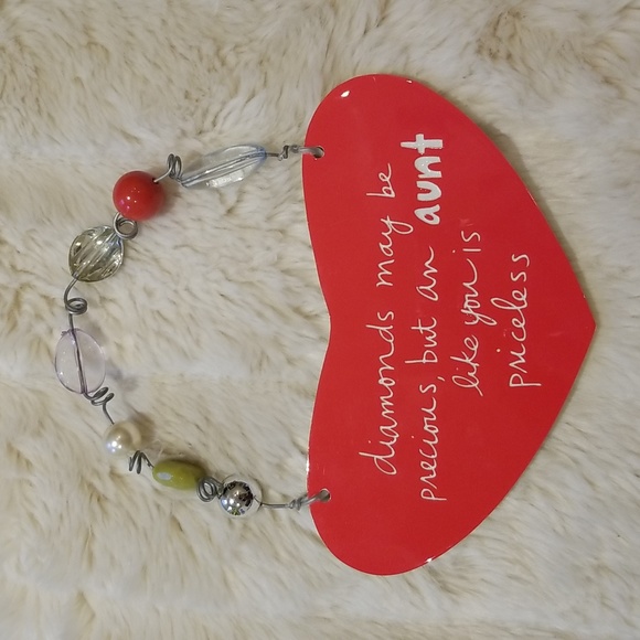 Aunt Heart Plaque - Picture 1 of 2